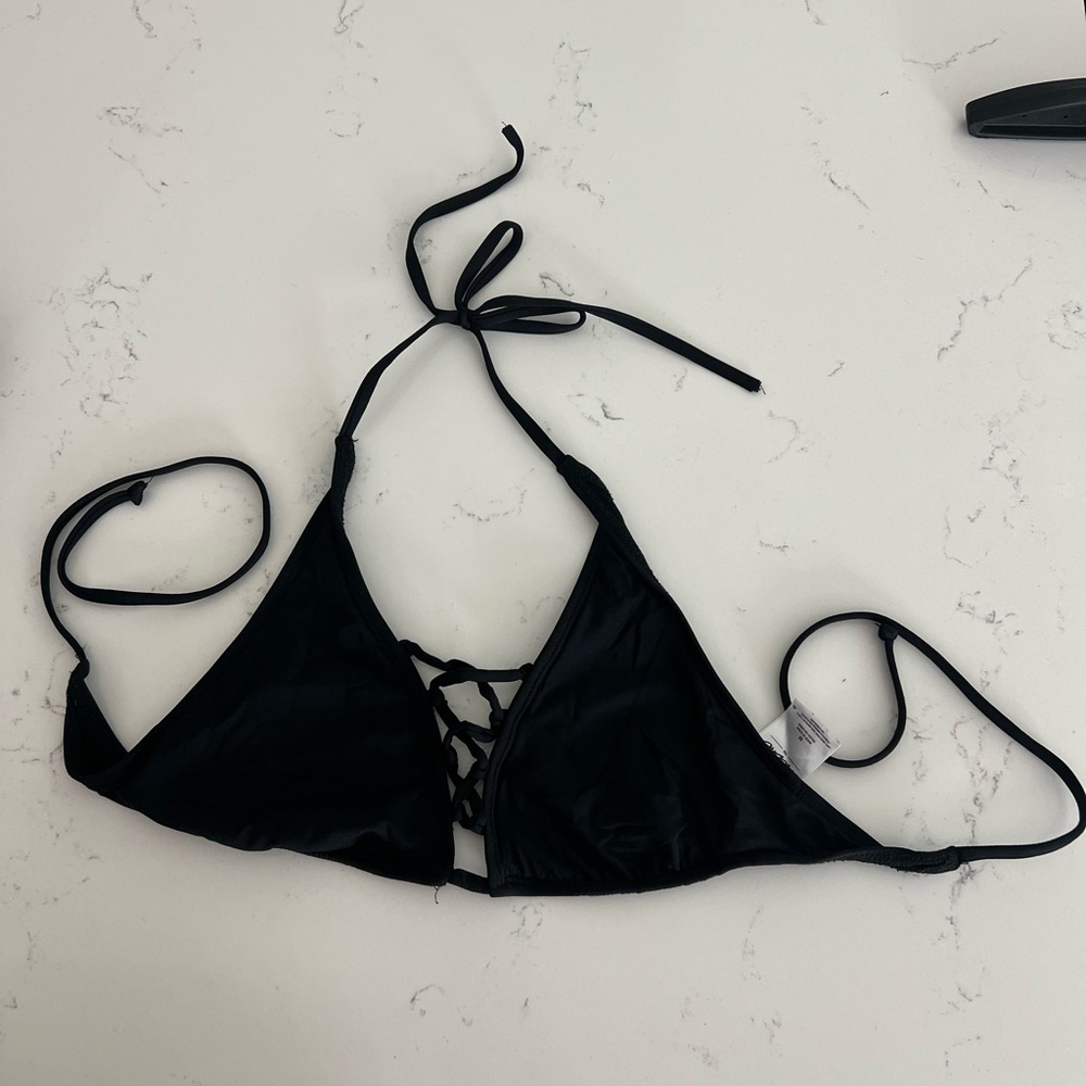 Black Triangle Bikini Top